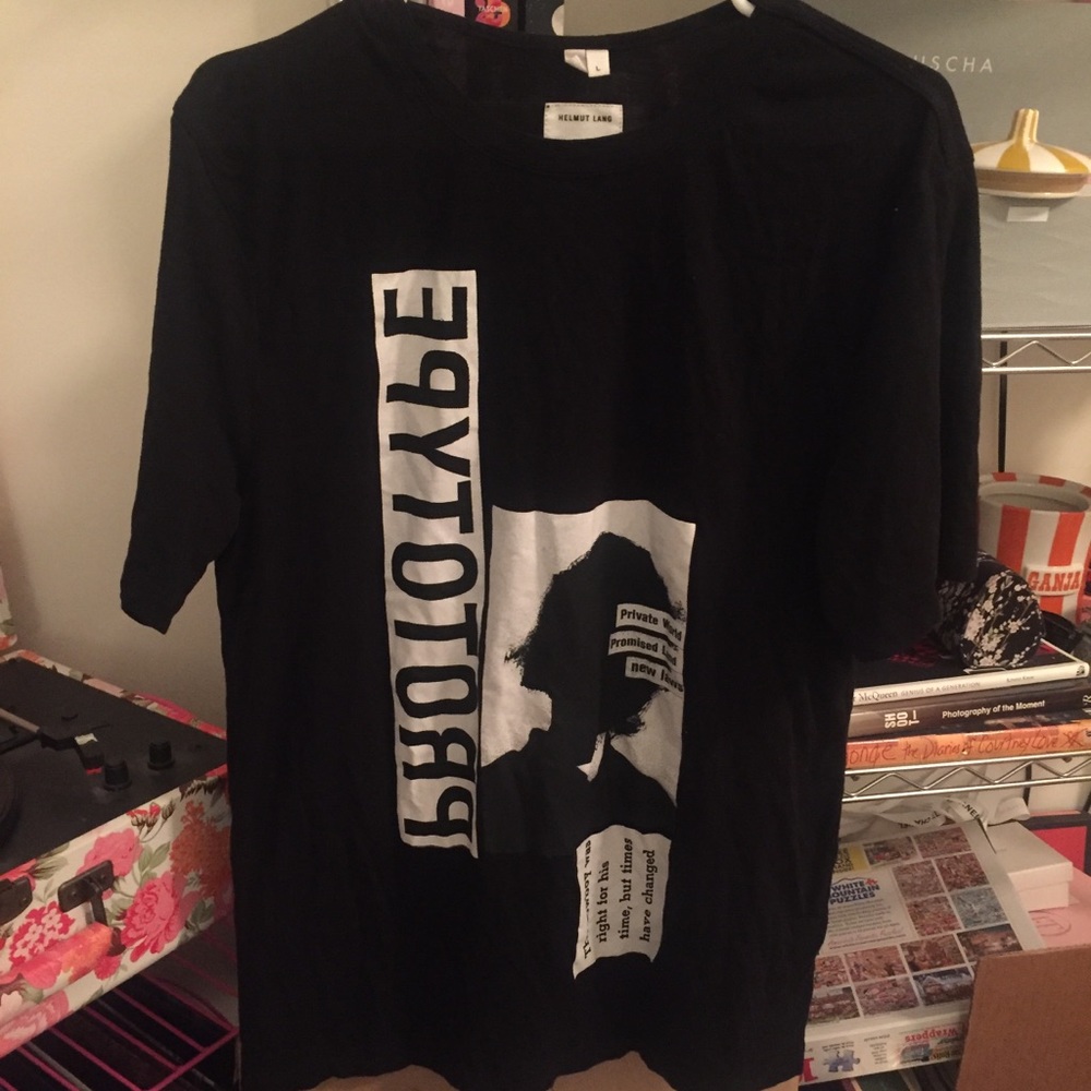 Travis Scott x Helmut Lang Cowboy Black T-shirt
